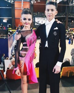 Polina and her brother Borislav dance in different couples but both like Rest costumes ??